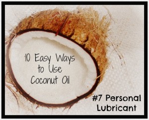 coconut oil personal lubricant
